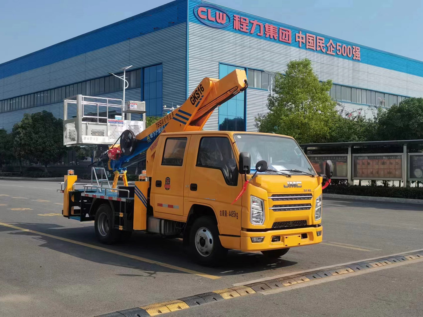 江铃顺达16米双排伸缩臂高空作业车